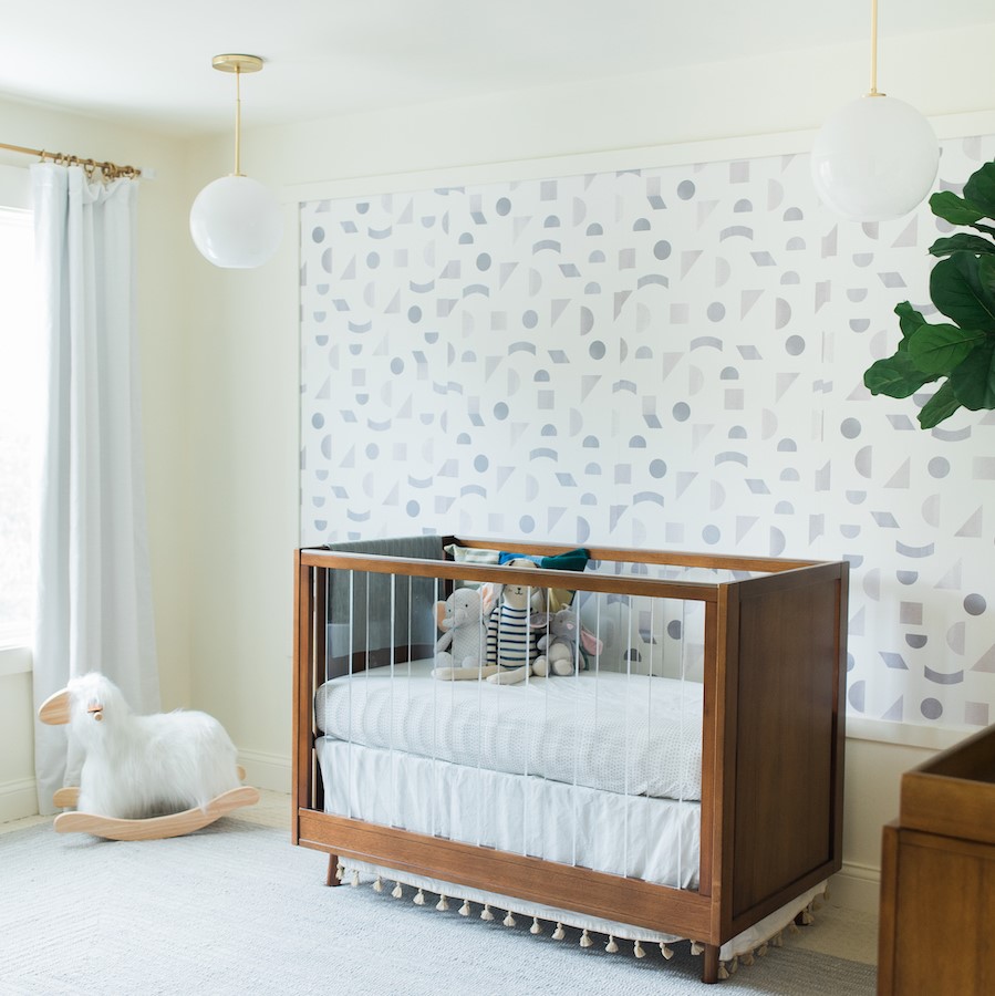 Geometric Walls Nursery Design | Kids Car Donations
