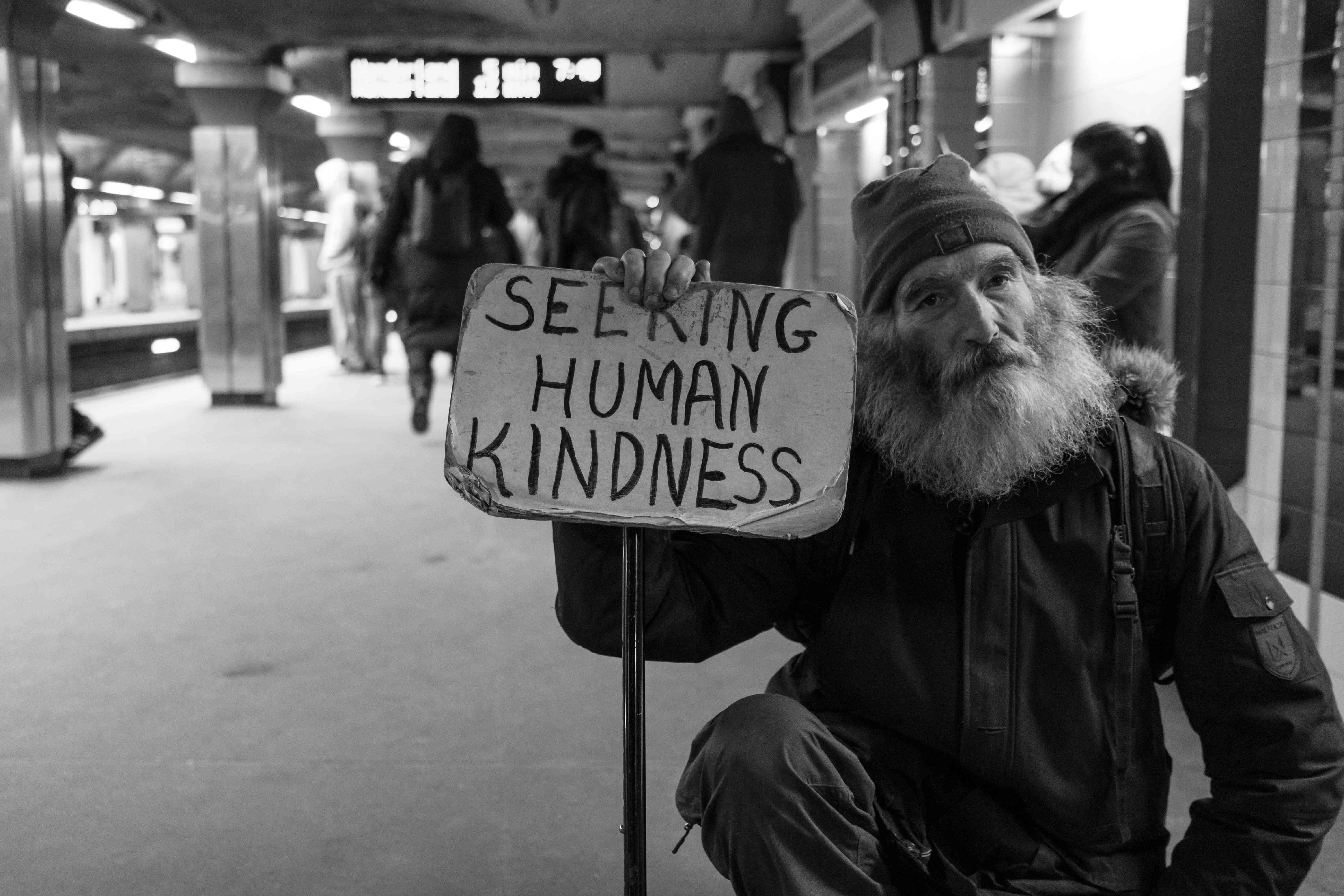 Homeless Man Seeking Kindness in the Streets | Kids Car Donations