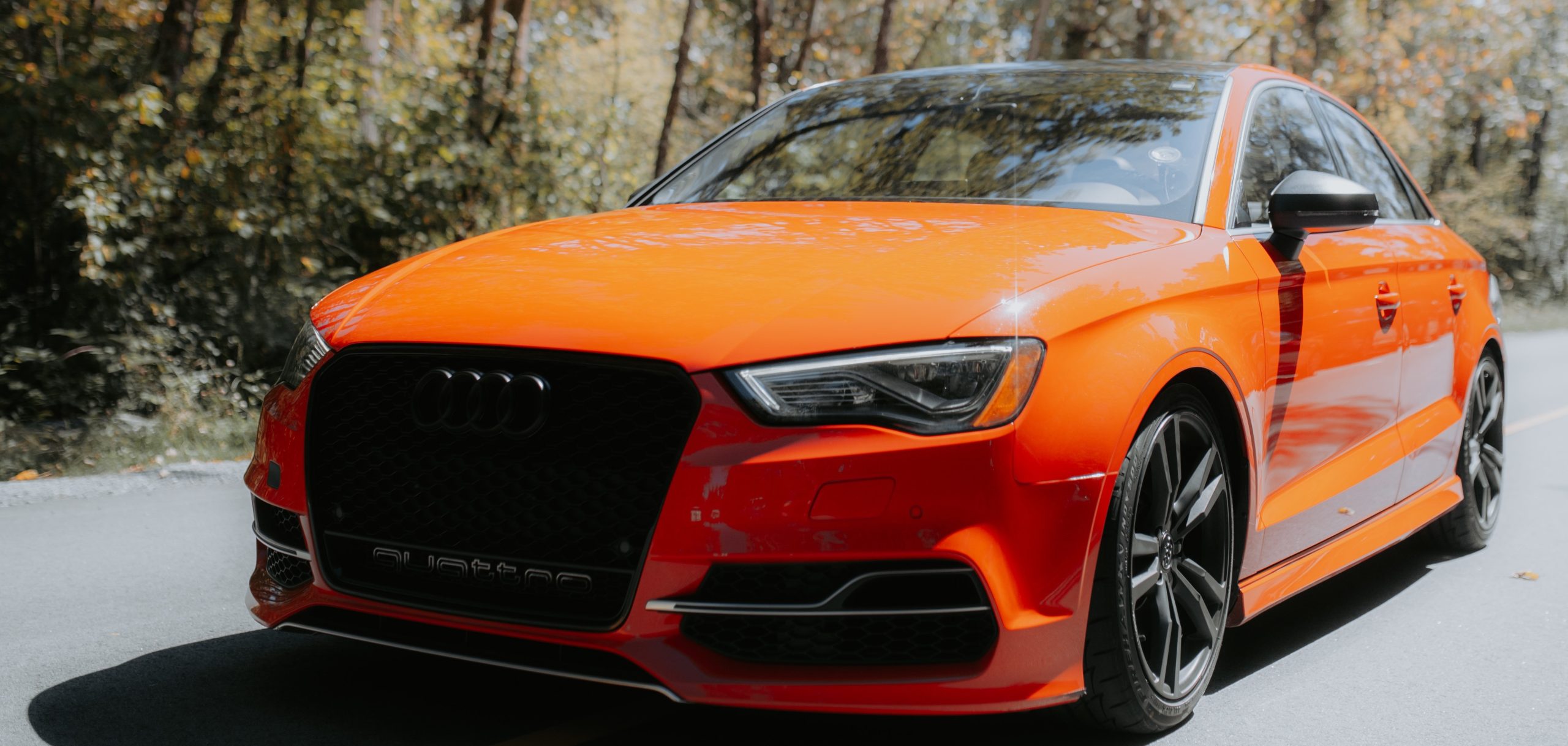 Photo of an Orange Audi Car | Kids Car Donations