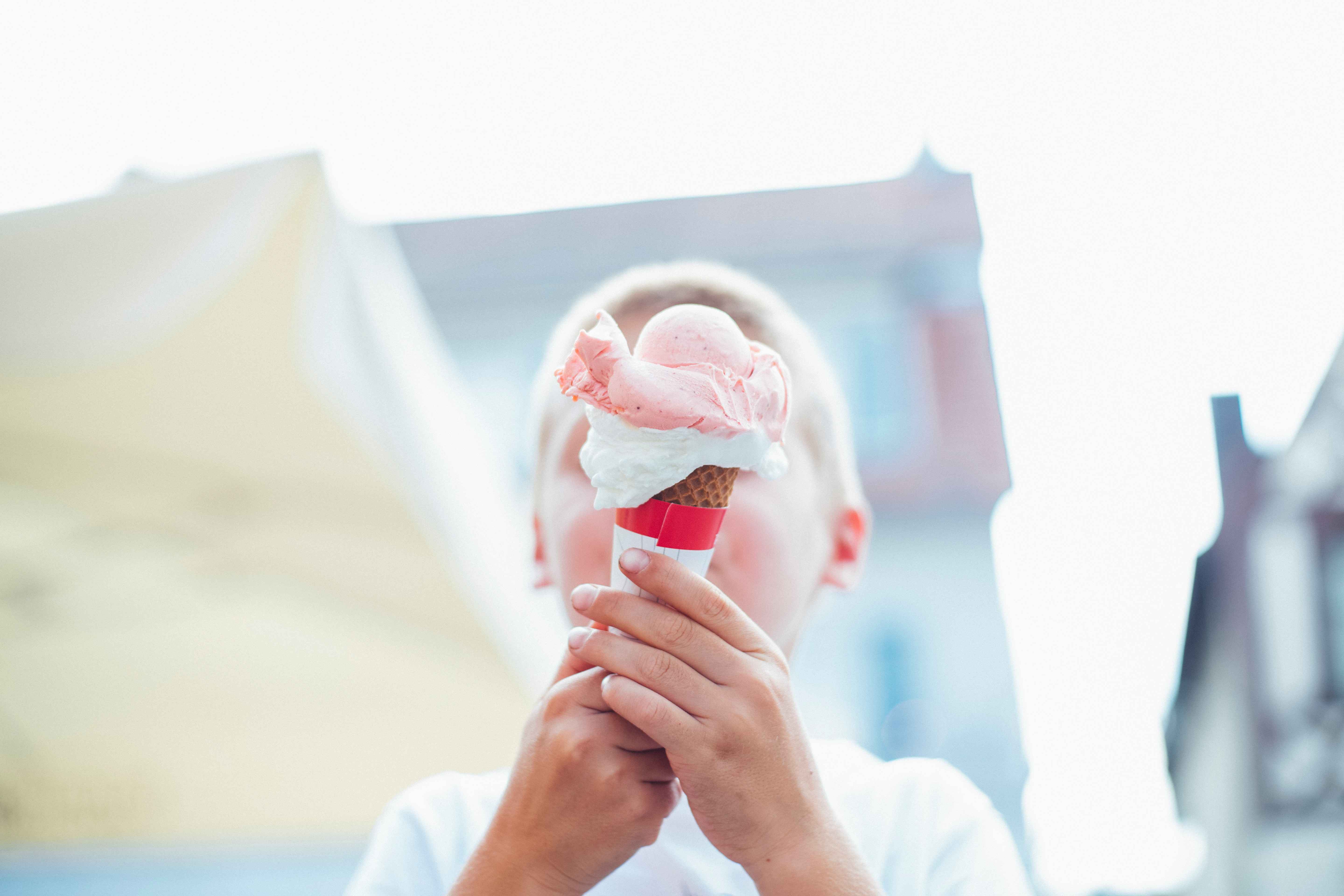 Kid Enjoying the Ice Cream | Kids Car Donations