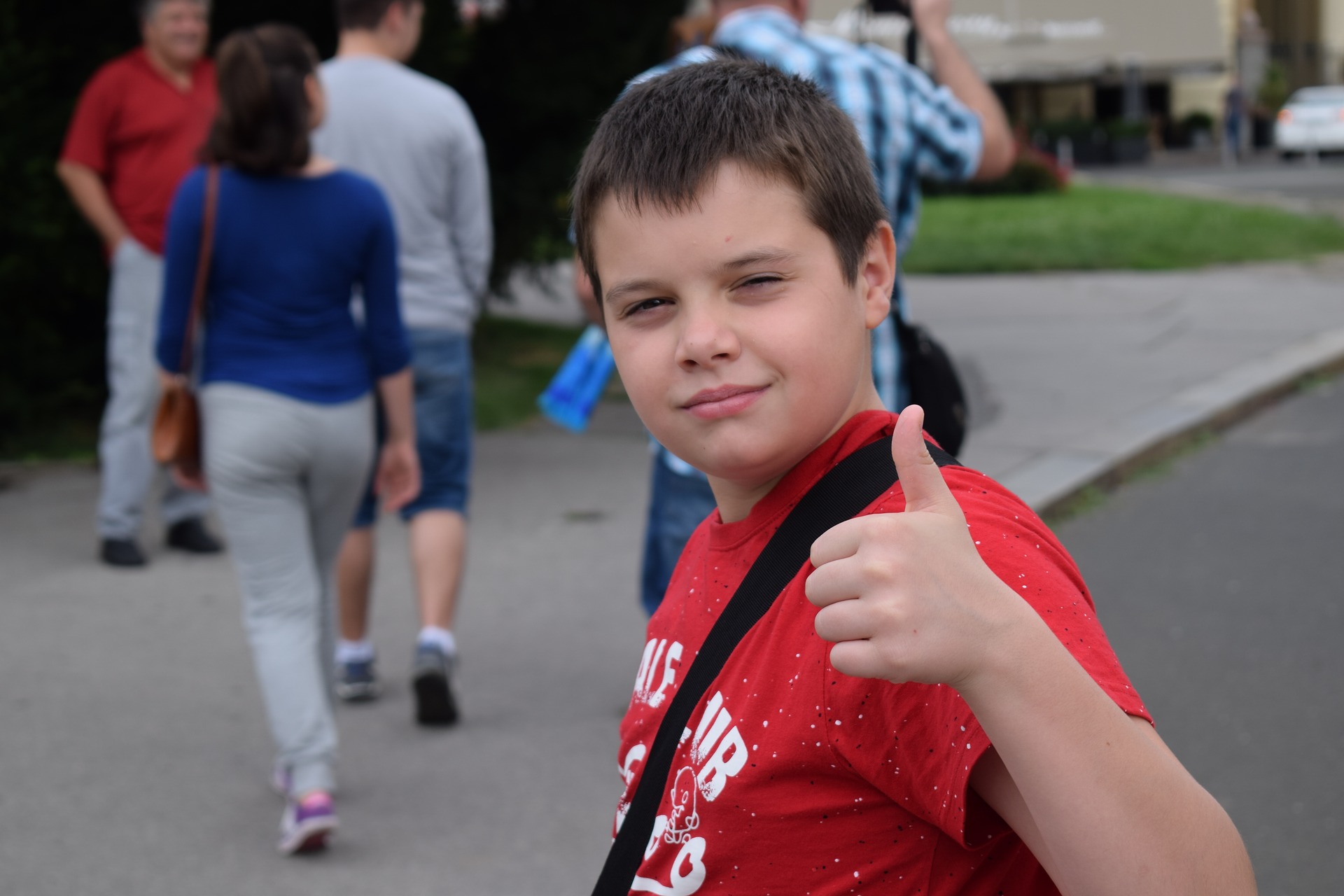 Kid Outside the School | Kids Car Donations