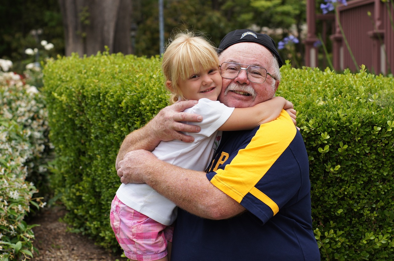 Little Kid Hugs Grandpa | Kids Car Donations