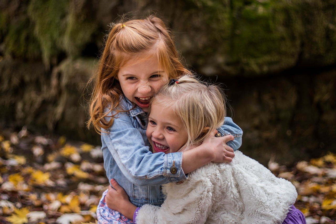 Little Girls Hugging | Kids Car Donations