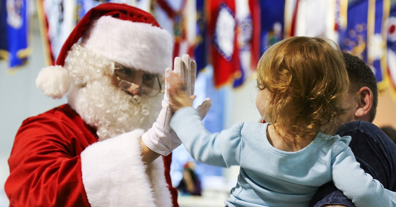 Kid and Santa Claus | Kids Car Donations