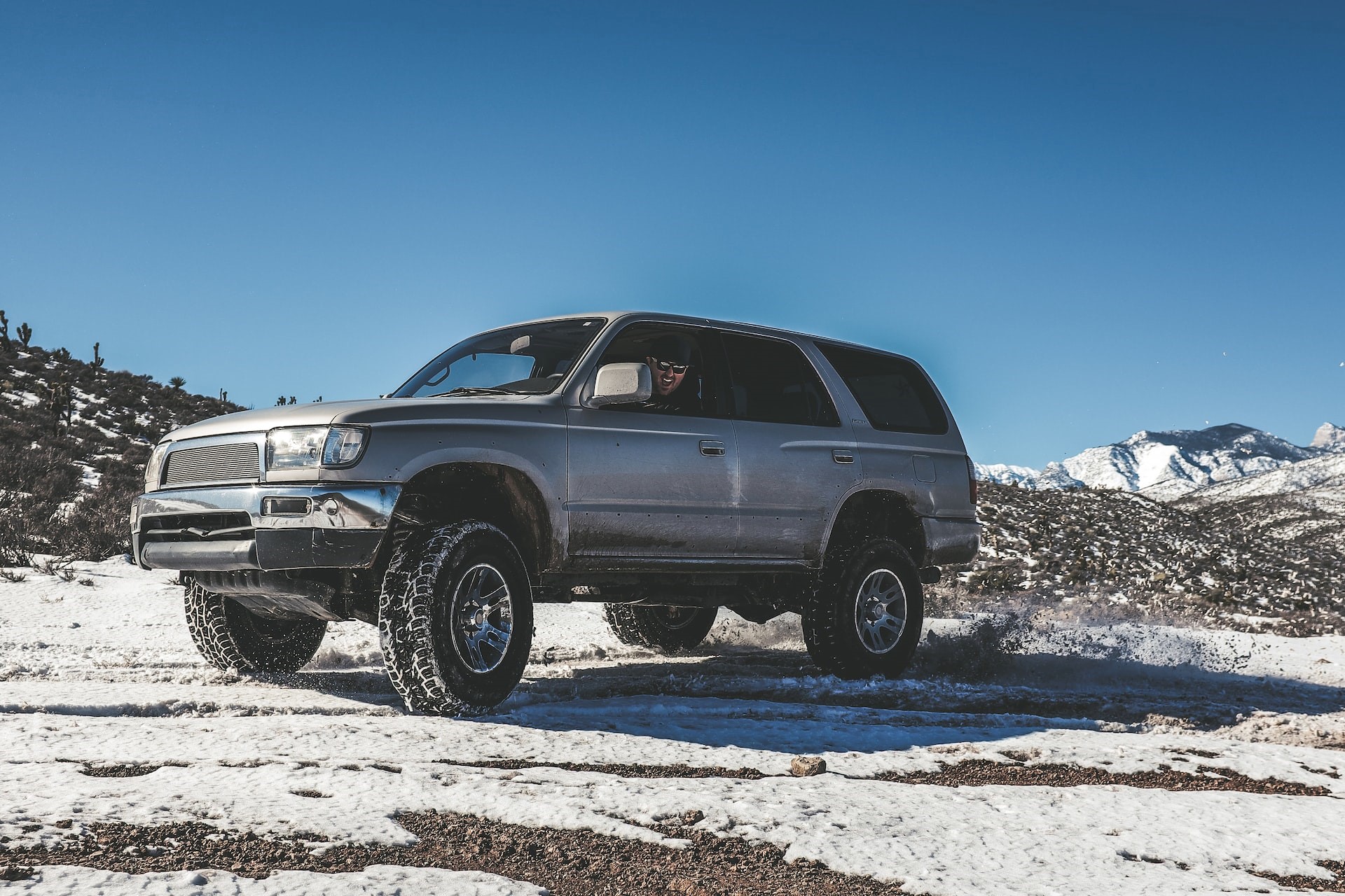 Off Road SUV on snowy mountain | Kids Car Donations