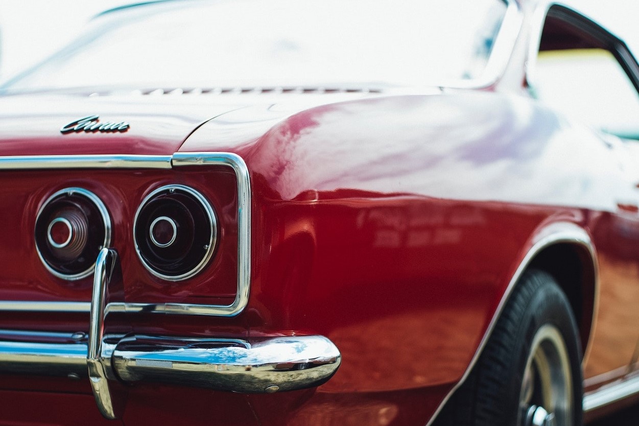 Red classic sedan | Kids Car Donations