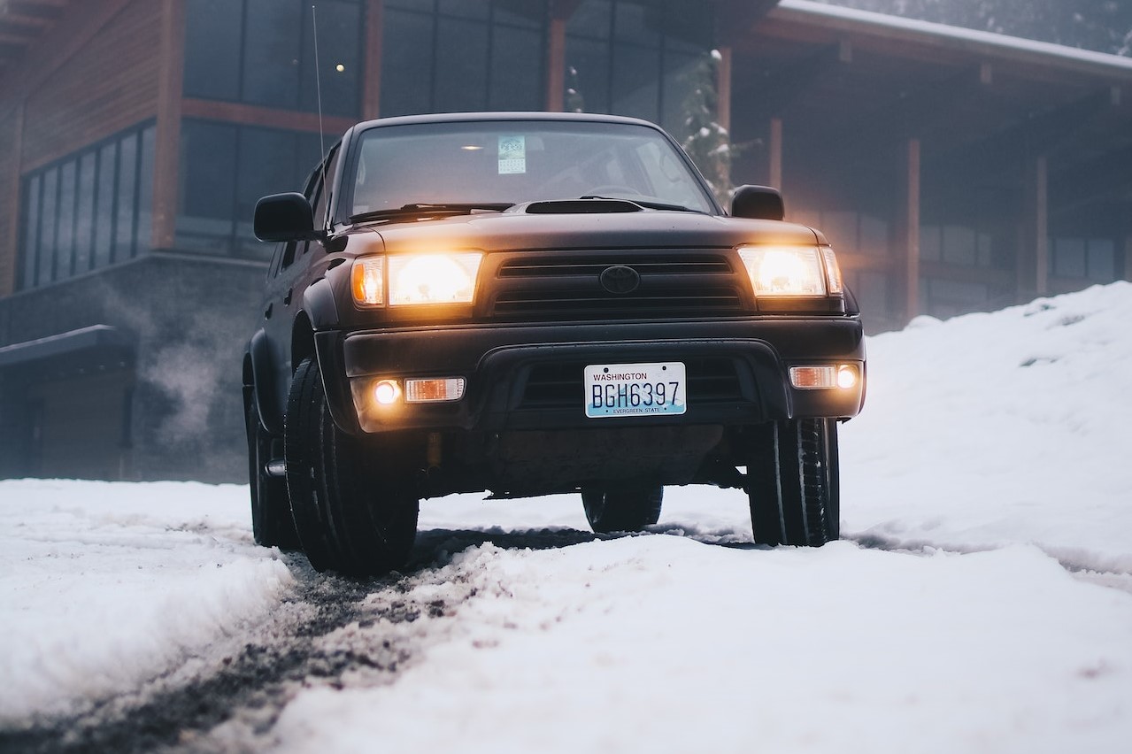 Black Toyota Vehicle on Snow Field at Daytime | Kids Car Donations