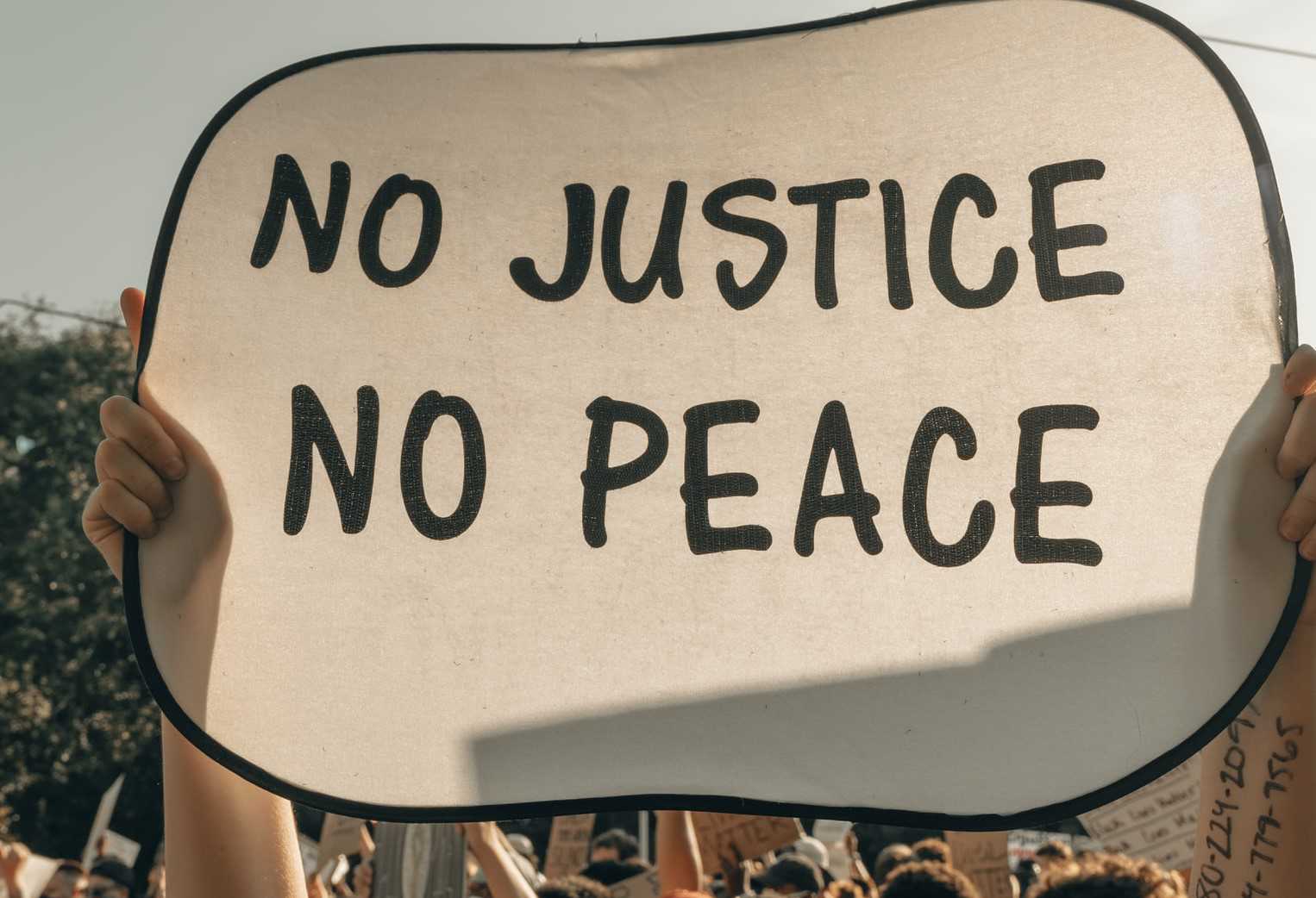 No Justice; No Peace Sign | Kids Car Donations