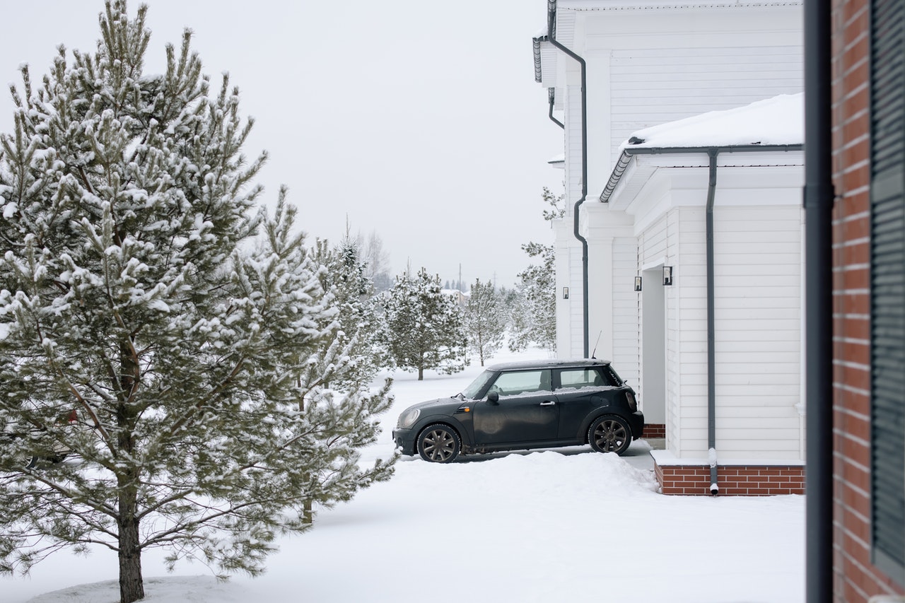 Black Car in Snow | Kids Car Donations