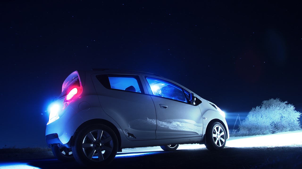 Chevrolet Spark at Night | Kids Car Donations