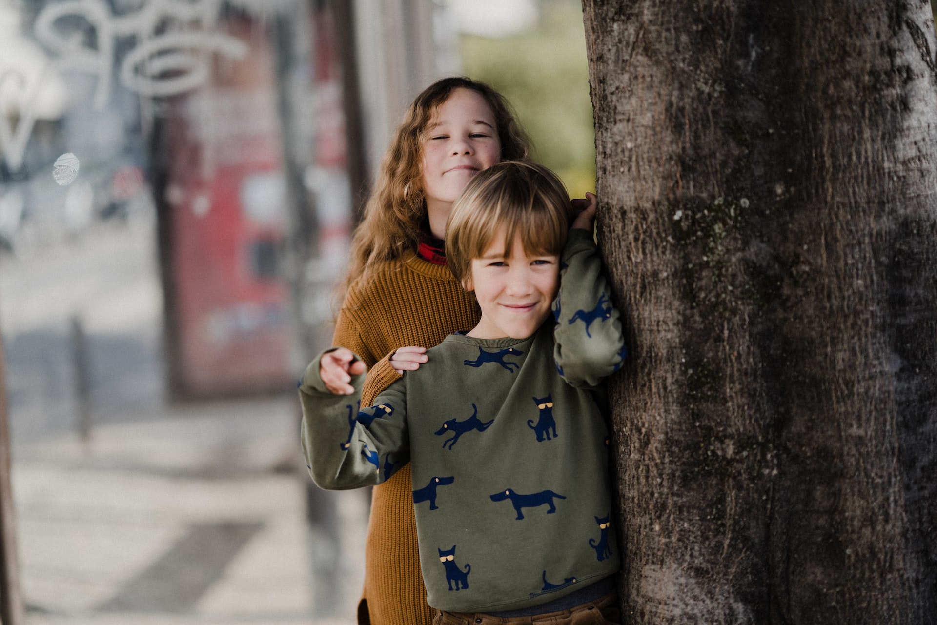 Happy kids Beside a Tree | Kids Car Donations