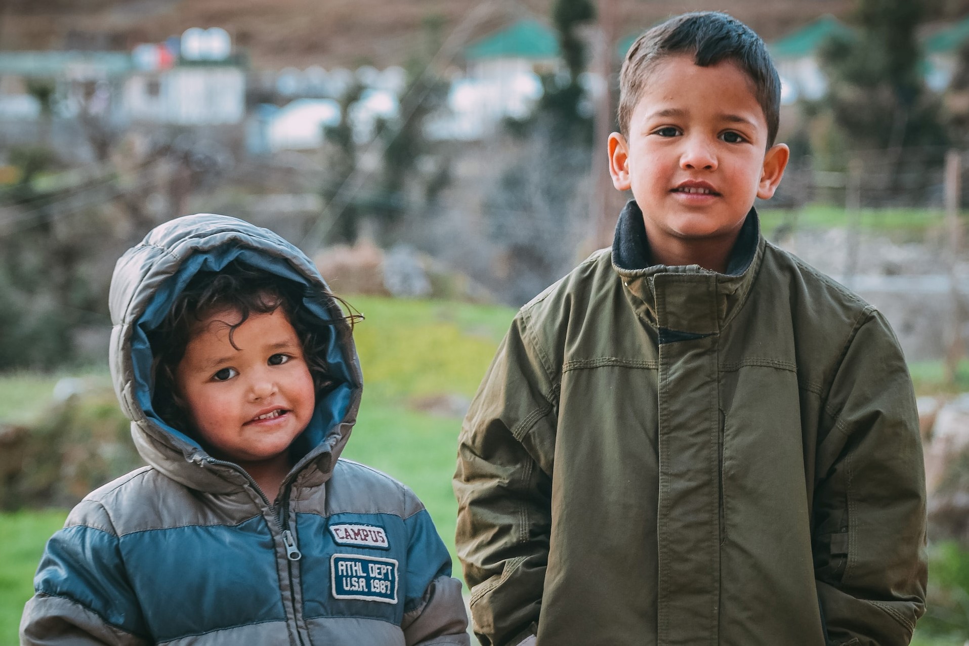 Two Kids Wearing Jacket | Kids Car Donations