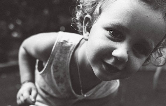 Black and White Photo of a Kid | Kids Car Donations