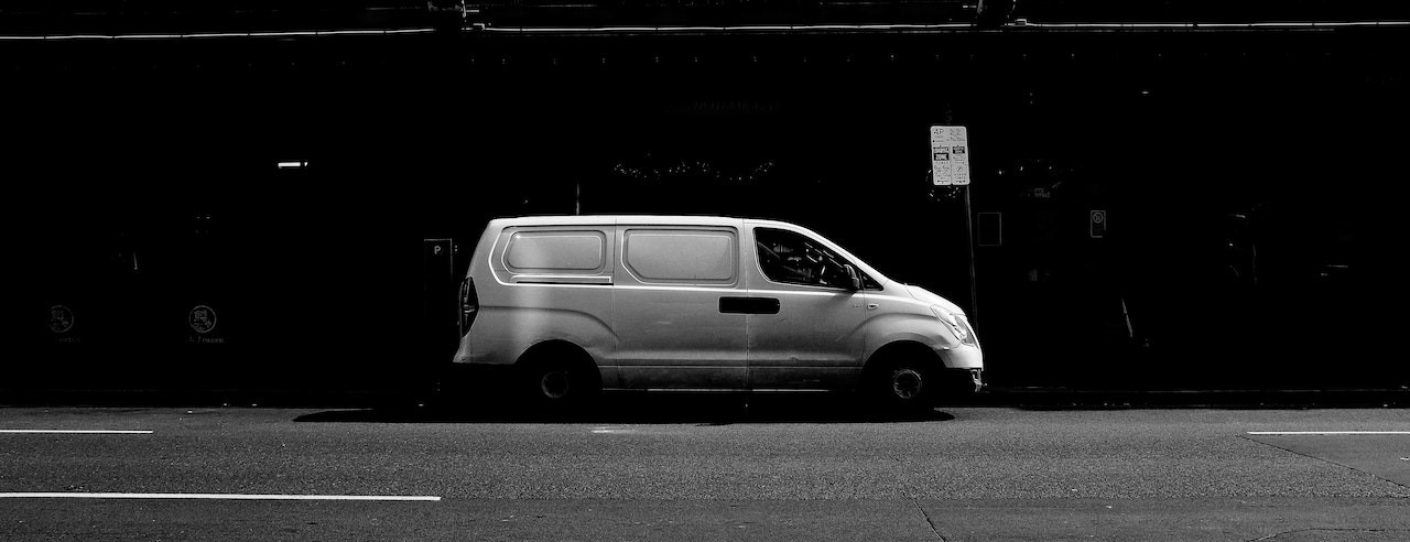 Gray Scale Photo Of A Van | Kids Car Donations
