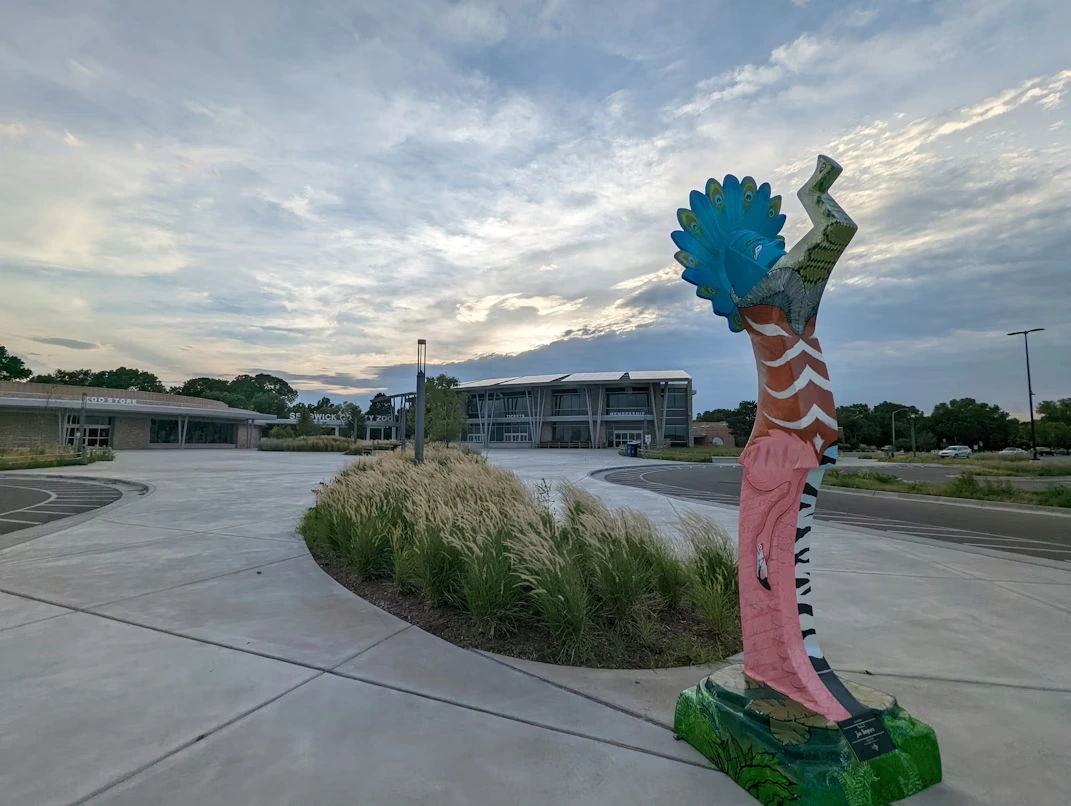 Statue of a dragon at Sedgwick County Zoo in Wichita, Kansas