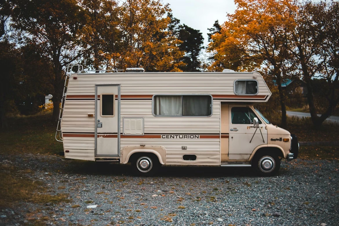 Brown Centurion RV truck