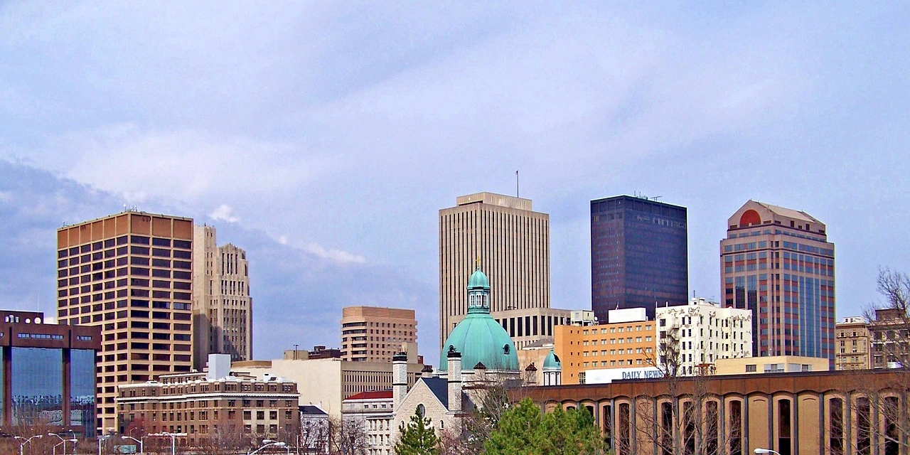 Downtown skyline of Dayton, Ohio
