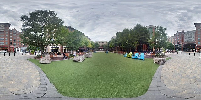 Rockville Town Square panoramic view