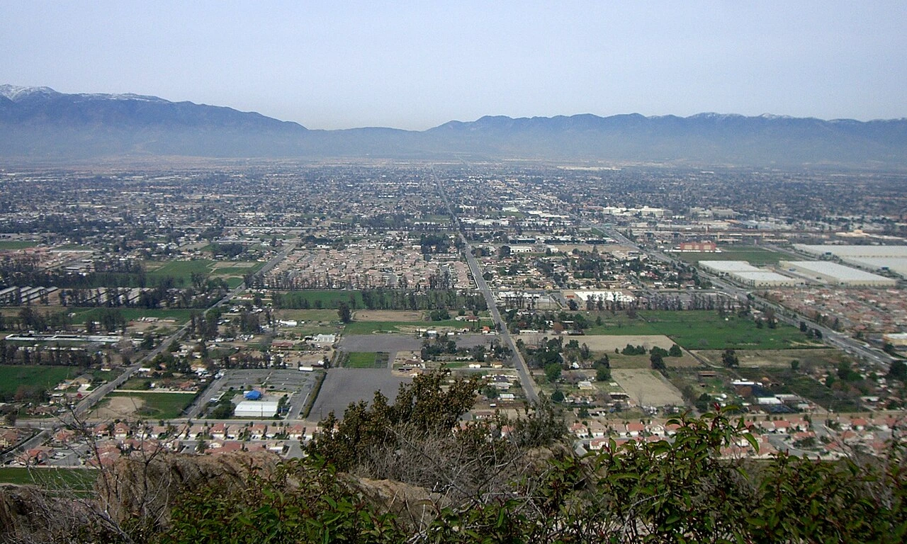 City view of Fontana, California